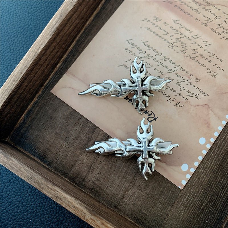 The Nevermore Gothic Accessories - Gothic cross hairpin – Unique Hairpins by Nevermore Lifestyle & Tech | default