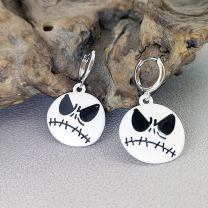 The Nevermore Gothic Earrings - Halloween Funny Earrings Female Personality Ghost Pumpkin Bat Cartoon Jewelry – Unique by Nevermore Lifestyle & Tech | HE12724