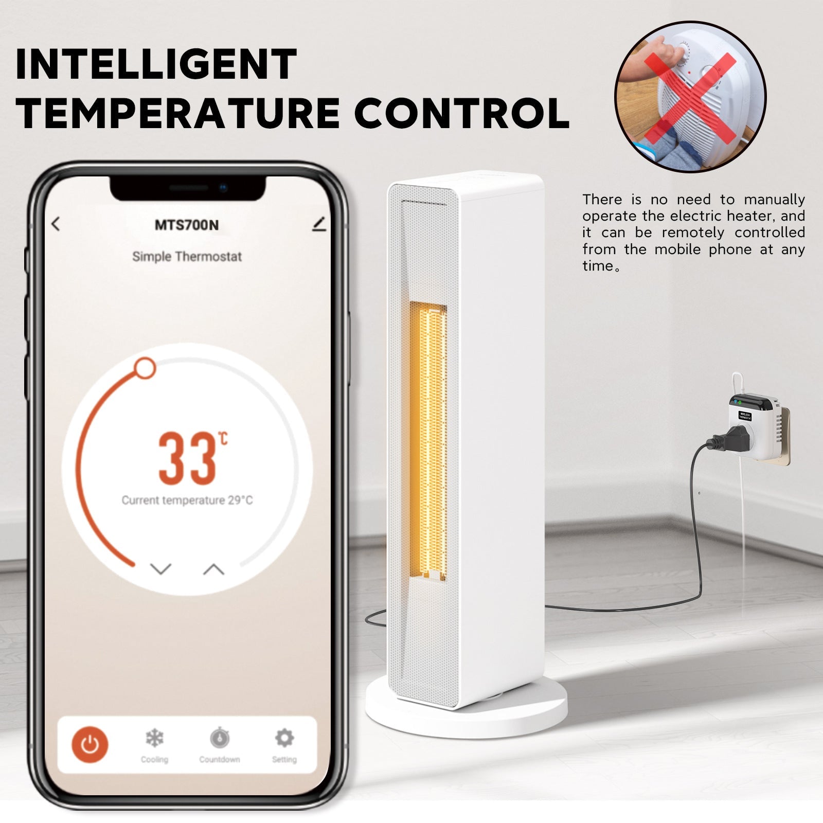 The Nevermore Smart Gadgets - Thermostatic Smart Socket Remote Control Voice Control – Unique Smart Gadgets by Nevermore Lifestyle & Tech | EU White