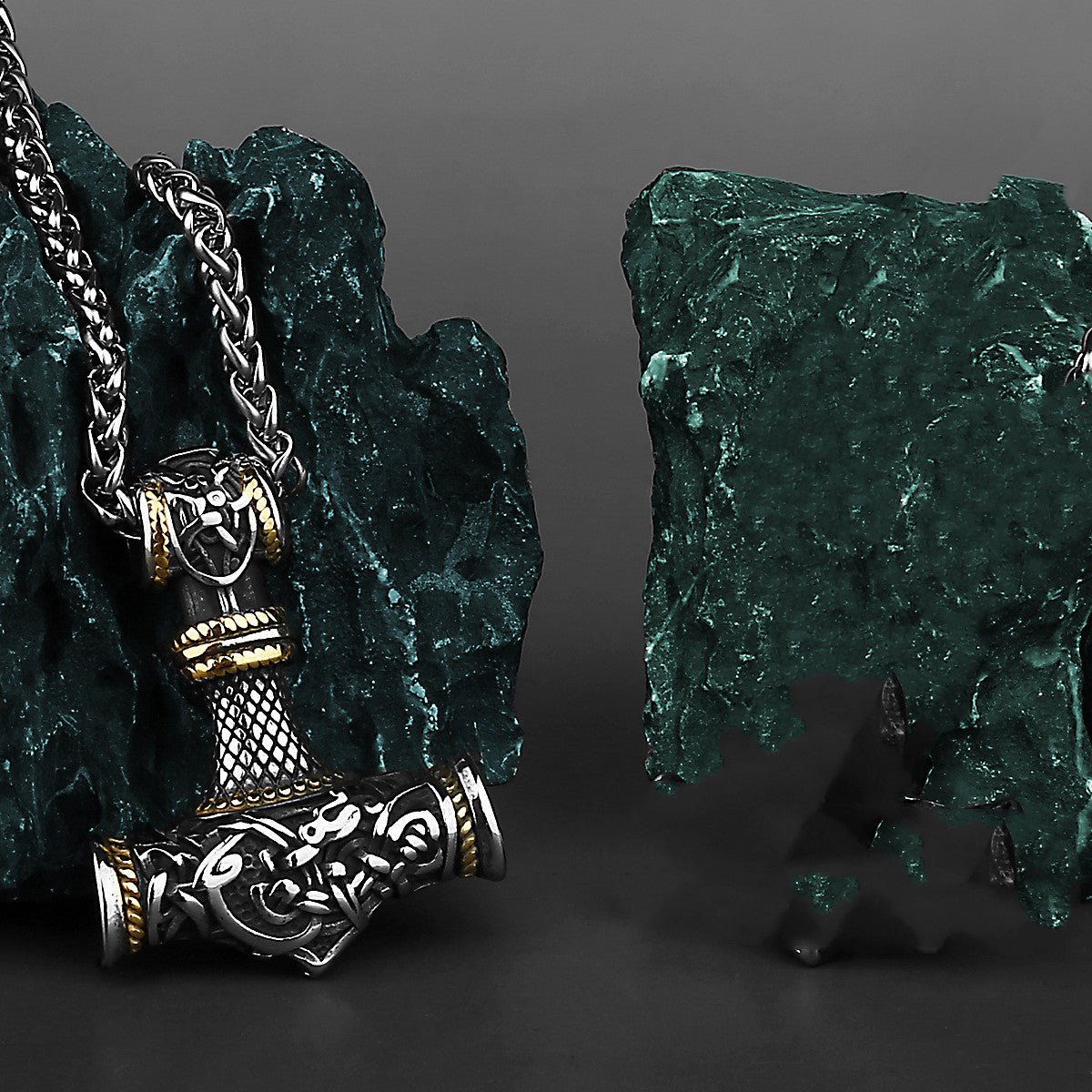 Thorns and Shadows - The Nevermore Titanium Steel Pendant