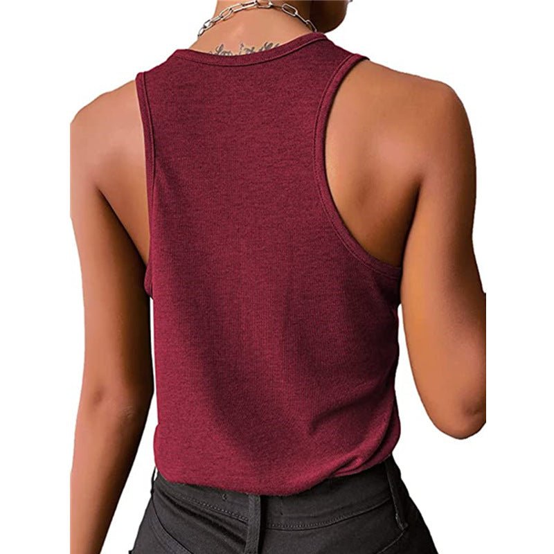 Threaded Vest And Snap Bottoming Top