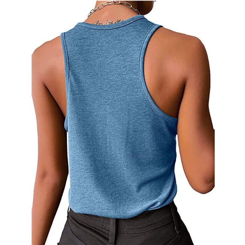 Threaded Vest And Snap Bottoming Top