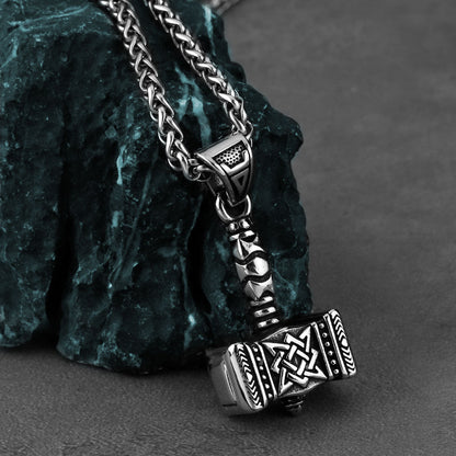 Thunderstrike Mallet Viking Pendant Necklace by The Nevermore