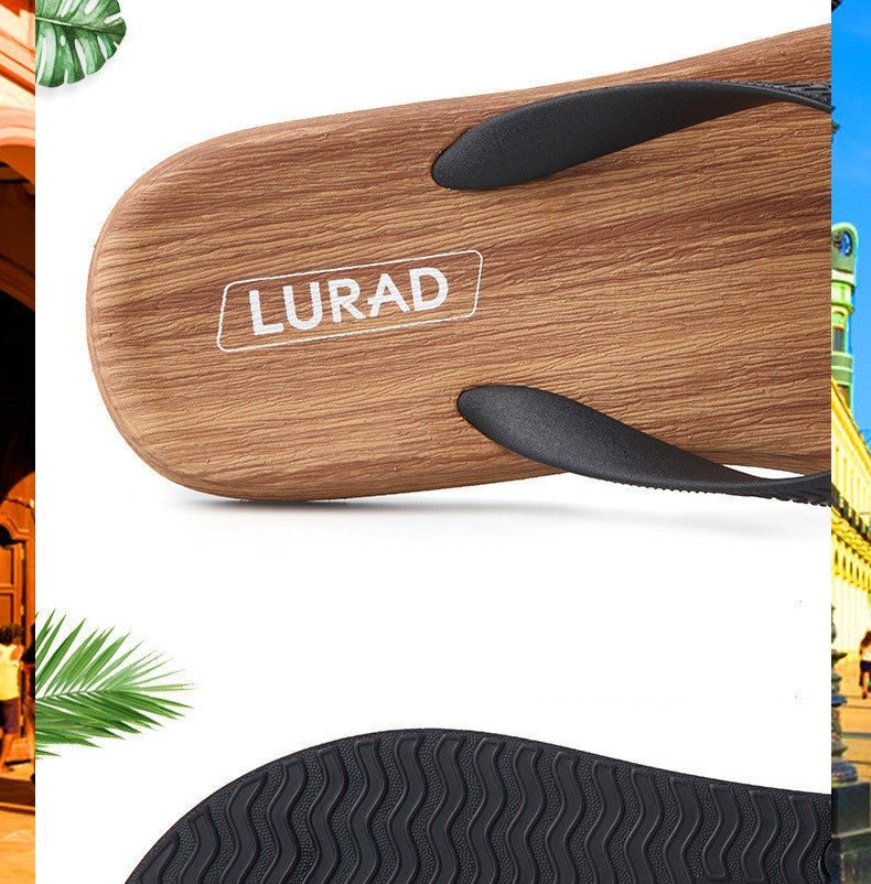 Flip Flops Men's Tide Summer Outdoor Non-Slip Sandals Fashion Seaside Leisure Beach