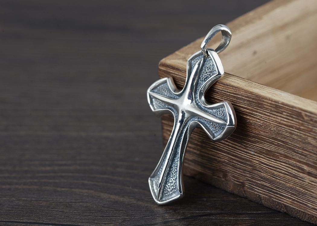 Timeless Cross - The Nevermore S925 Silver Vintage Craft Pendant Necklace
