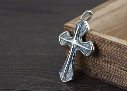 Timeless Cross - The Nevermore S925 Silver Vintage Craft Pendant Necklace