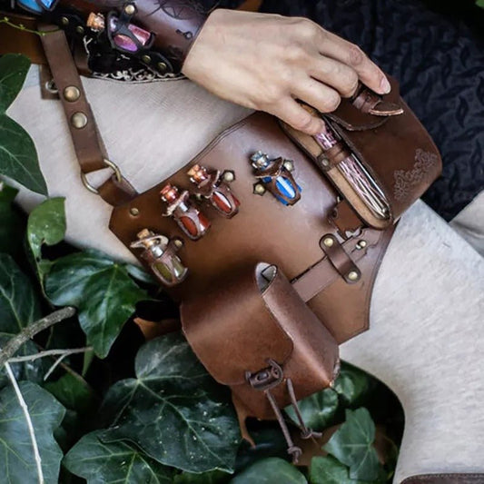 Torgny - The Nevermore Steampunk Waist Bag – Unique Steampunk Accessories by Nevermore Lifestyle & Tech | Black