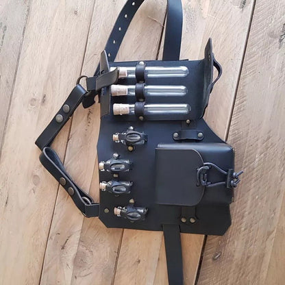 Torgny - The Nevermore Steampunk Waist Bag – Unique Steampunk Accessories by Nevermore Lifestyle & Tech | Black