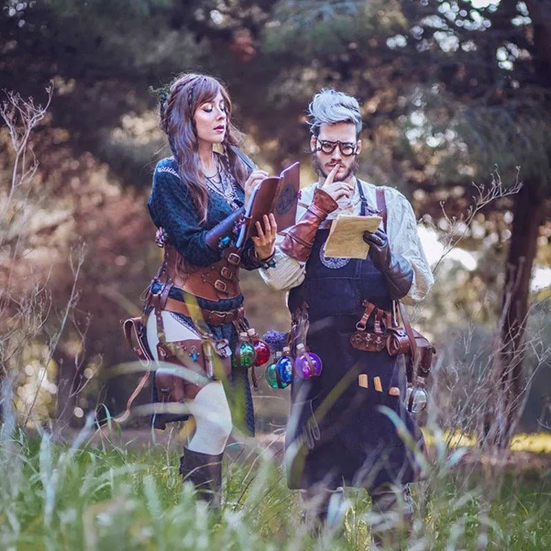 Torgny - The Nevermore Steampunk Waist Bag – Unique Steampunk Accessories by Nevermore Lifestyle & Tech | Light Brown