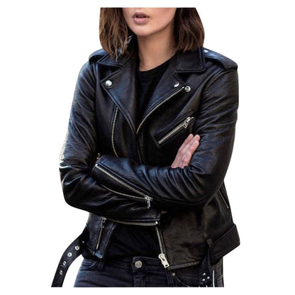 Tori - Short Leather Jacket by The Nevermore – Unique Jackets by Nevermore Lifestyle & Tech | 2XL Brown