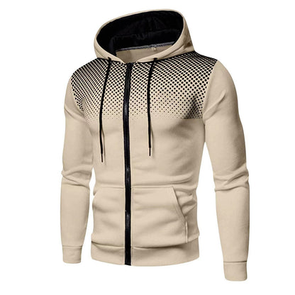 Torin Battleaxe - The Nevermore Hooded Fitness Sweater with Zipper for Men – Unique Sweaters for Men by Nevermore Lifestyle & Tech | L Khaki