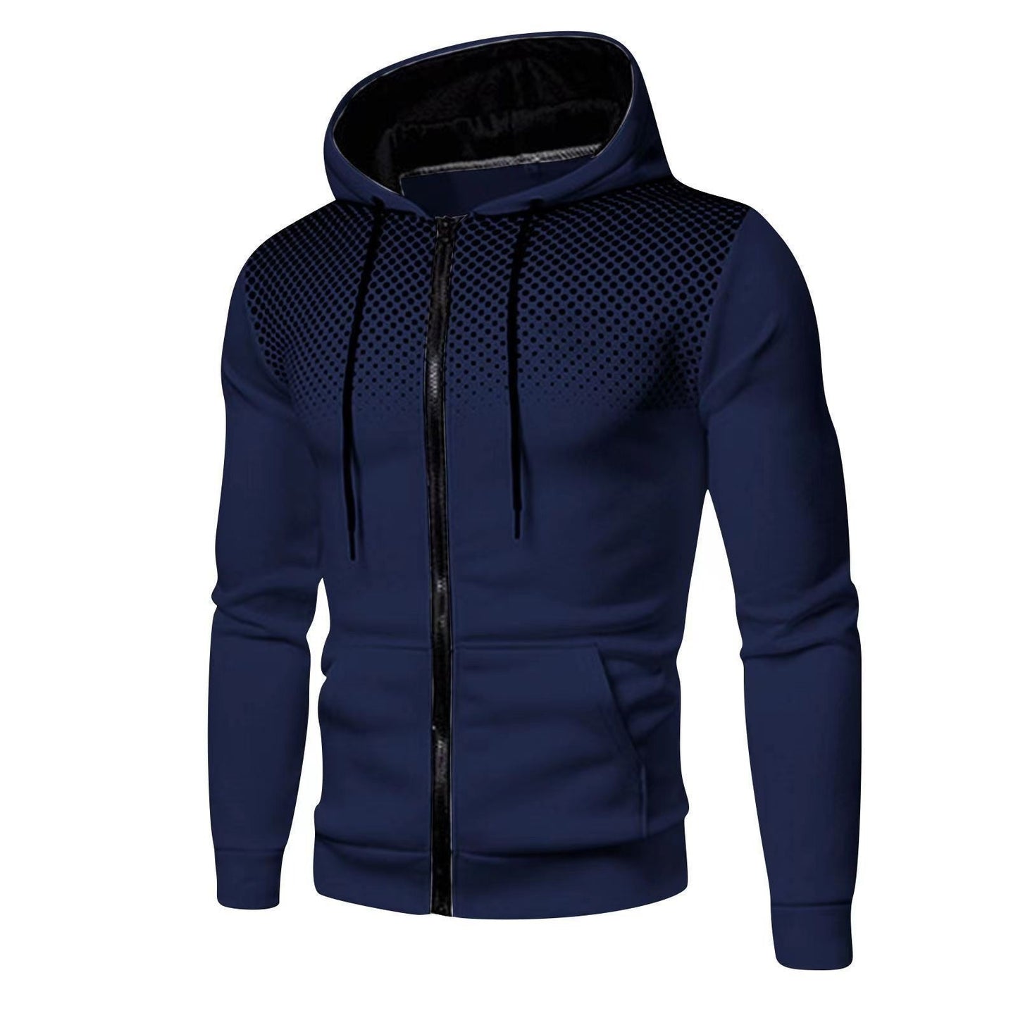 Torin Battleaxe - The Nevermore Hooded Fitness Sweater with Zipper for Men – Unique Sweaters for Men by Nevermore Lifestyle & Tech | L Navy Blue