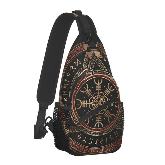 Torvald - The Nevermore Viking Crossbody Bag Compass – Unique Bags by Nevermore Lifestyle & Tech | 39x19x9CM TheHelmOfAwe