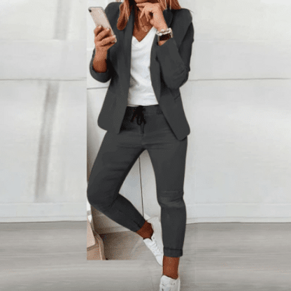 Tracen Simmons - The Nevermore Woman's Suit – Unique Fashion for Women by Nevermore Lifestyle & Tech | 2XL Grey