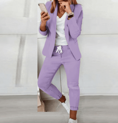 Tracen Simmons - The Nevermore Woman's Suit – Unique Fashion for Women by Nevermore Lifestyle & Tech | 2XL Purple