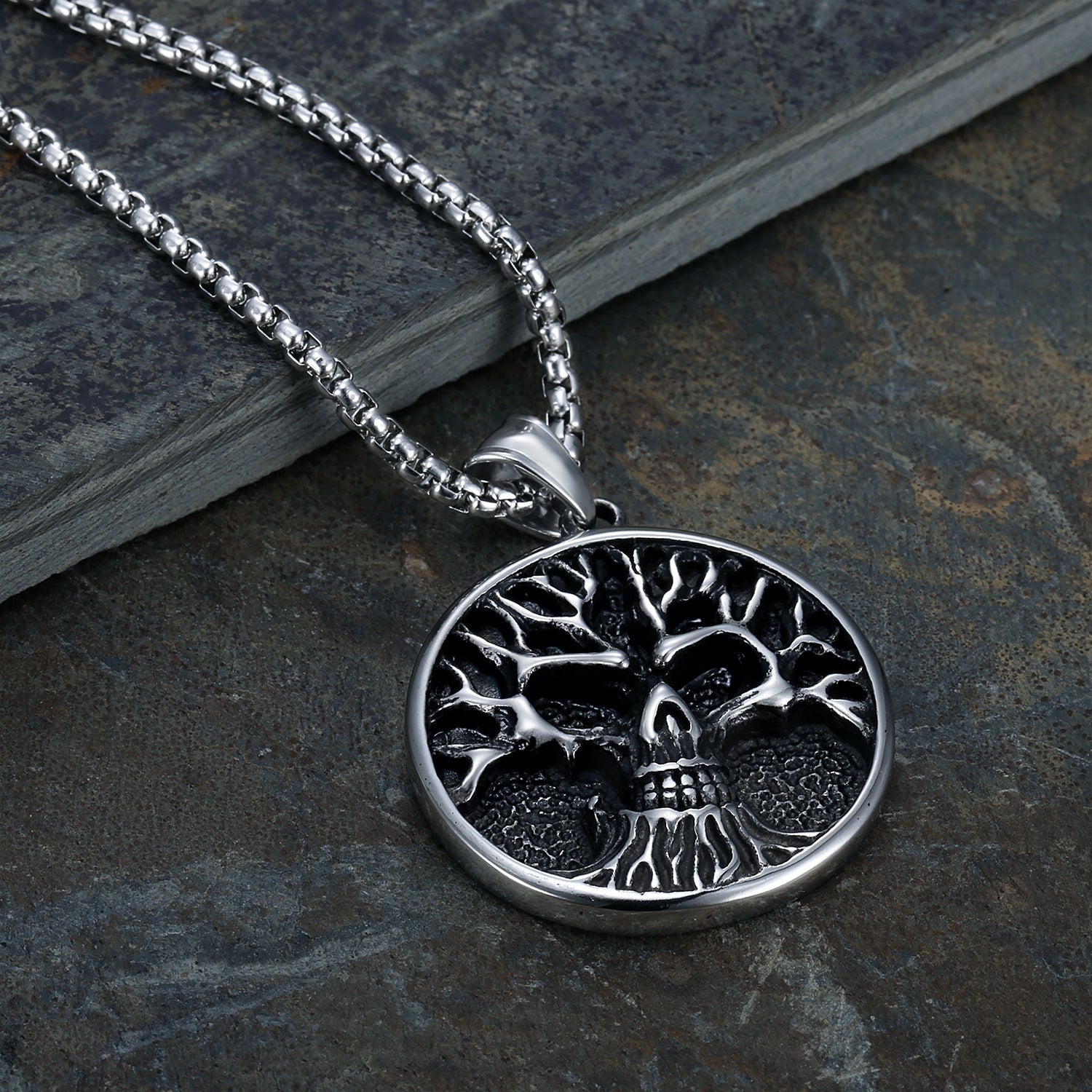 Tree of Death Gothic Pendant Necklace by The Nevermore