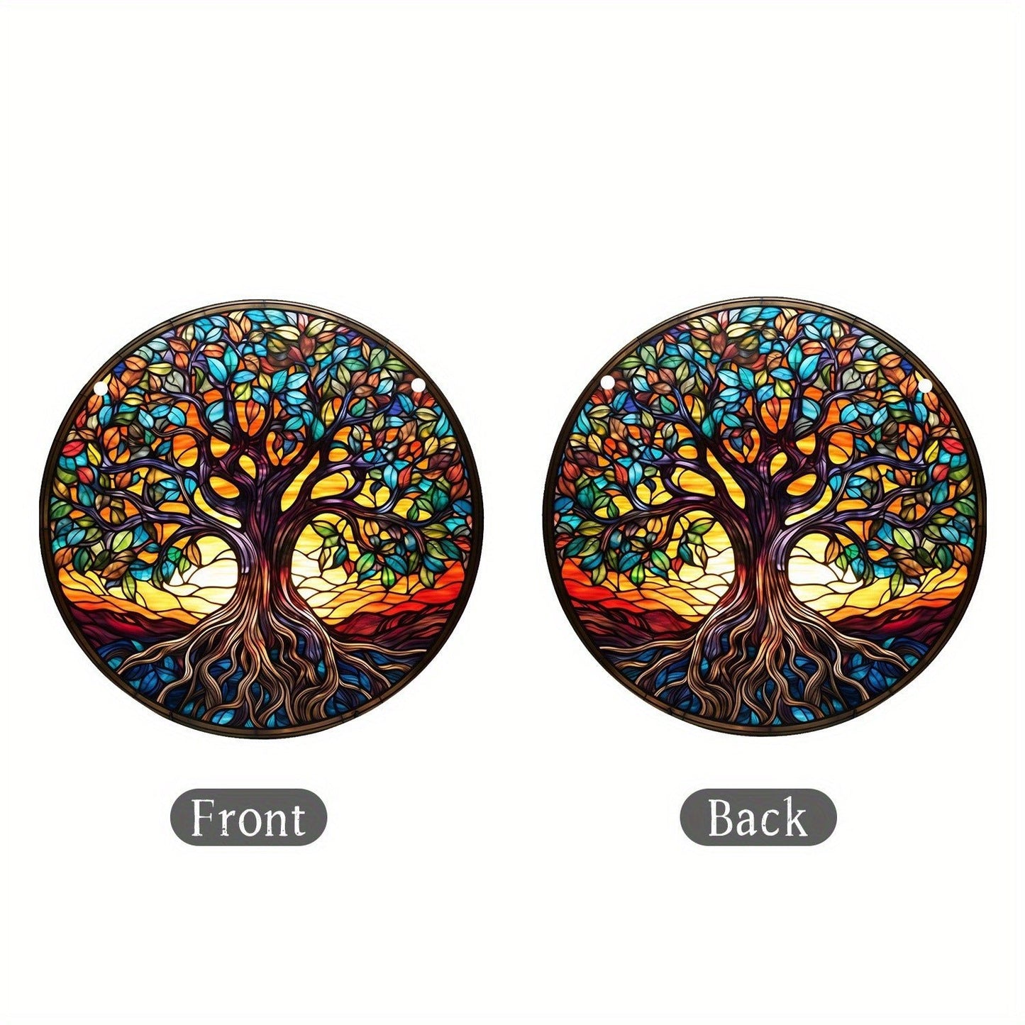 TreeGleam - Round Acrylic Suncatcher by The Nevermore