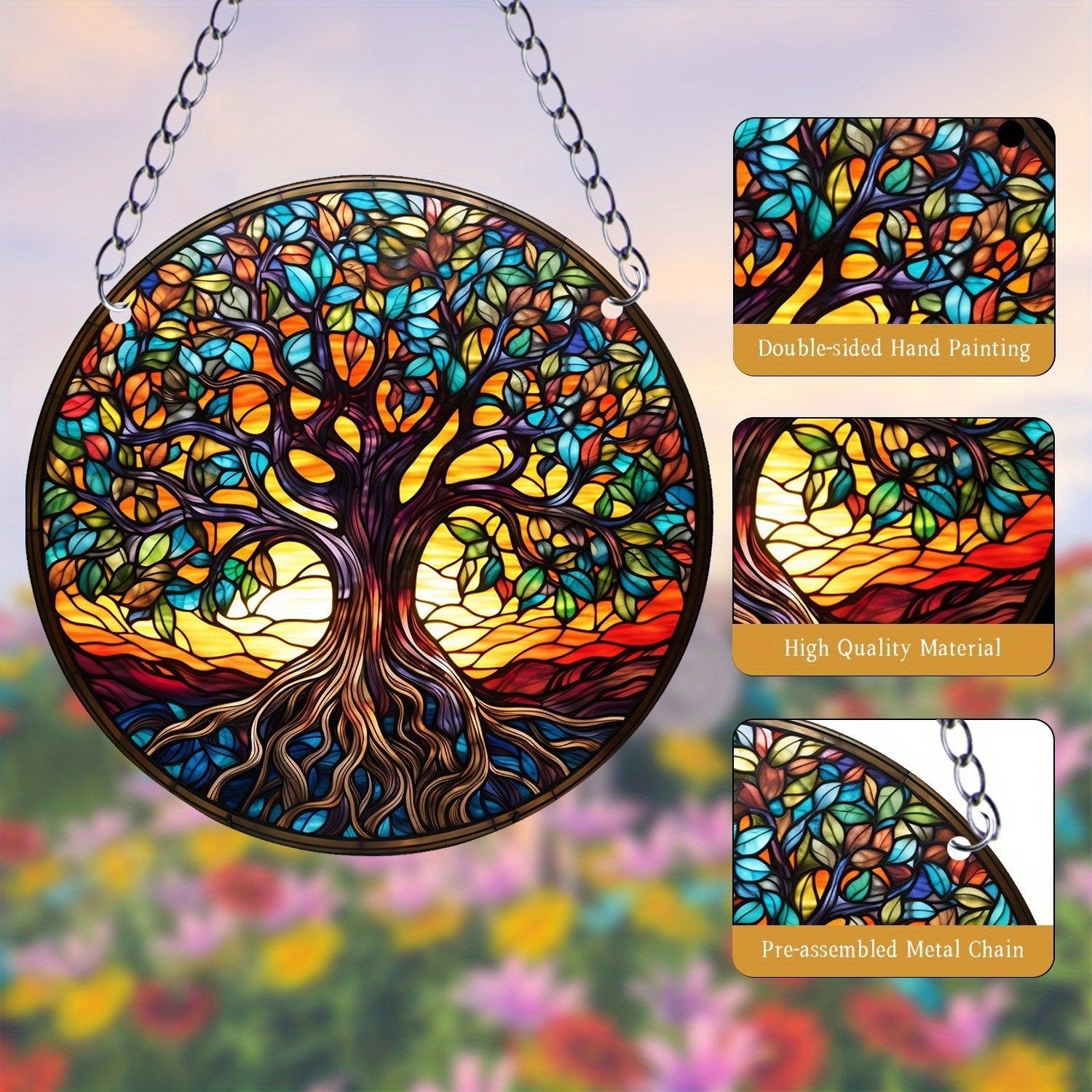 TreeGleam - Round Acrylic Suncatcher by The Nevermore