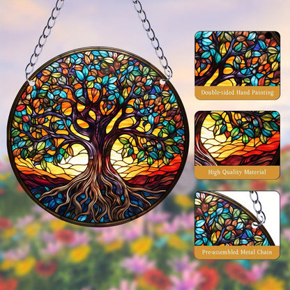 TreeGleam - Round Acrylic Suncatcher by The Nevermore
