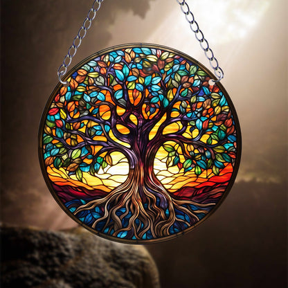TreeGleam - Round Acrylic Suncatcher by The Nevermore