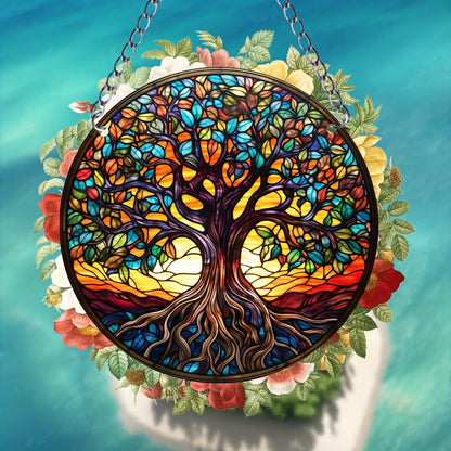 TreeGleam - Round Acrylic Suncatcher by The Nevermore