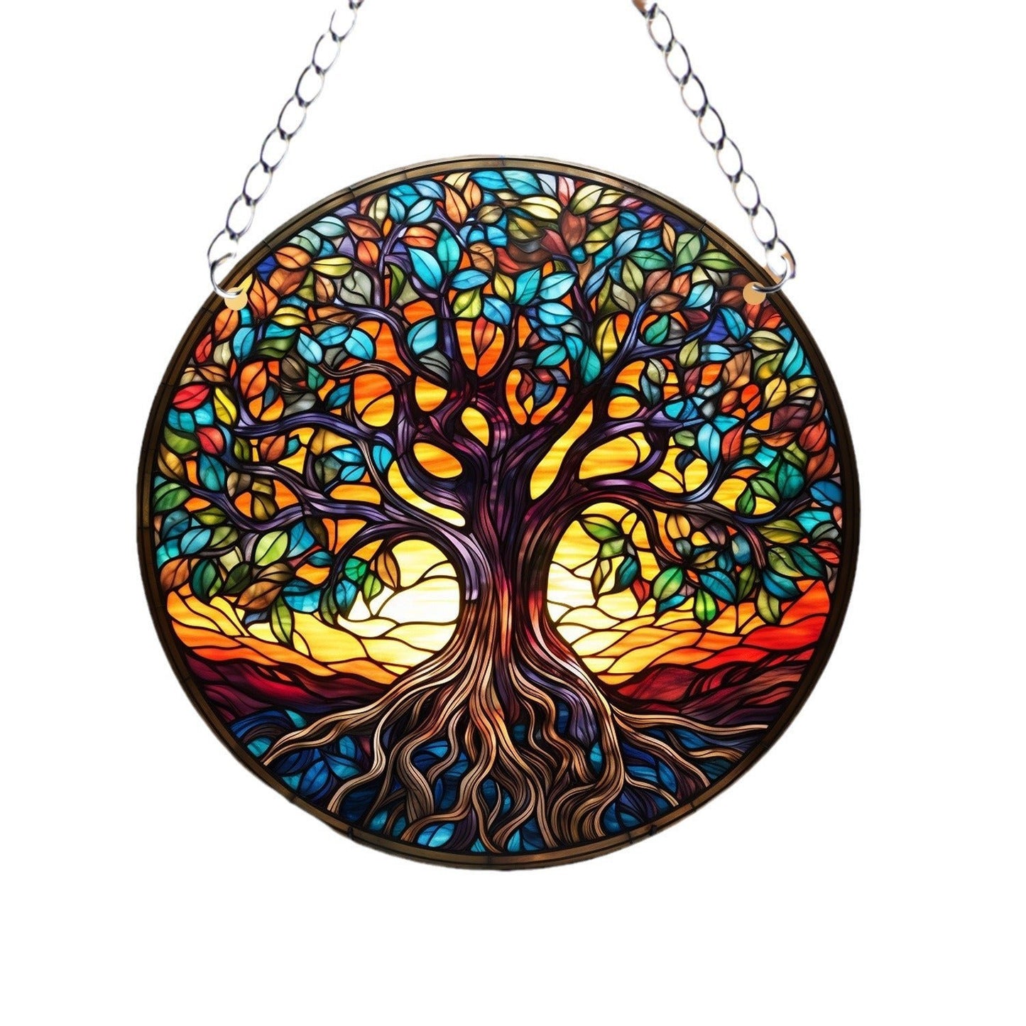 TreeGleam - Round Acrylic Suncatcher by The Nevermore