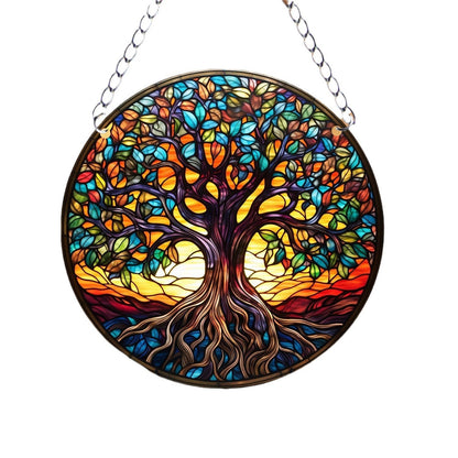 TreeGleam - Round Acrylic Suncatcher by The Nevermore