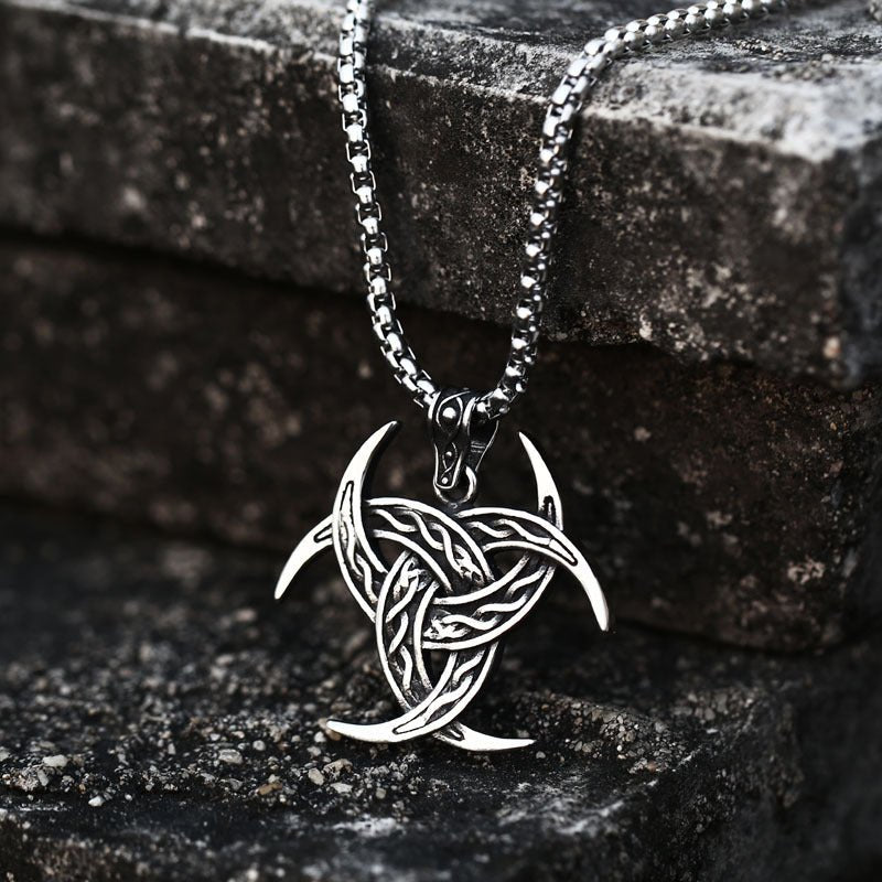 Triquetra Pendant - Stainless Steel Gothic Jewelry by The Nevermore – Unique Gothic Jewelry by Nevermore Lifestyle & Tech | Silver
