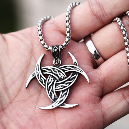 Triquetra Pendant - Stainless Steel Gothic Jewelry by The Nevermore – Unique Gothic Jewelry by Nevermore Lifestyle & Tech | Silver