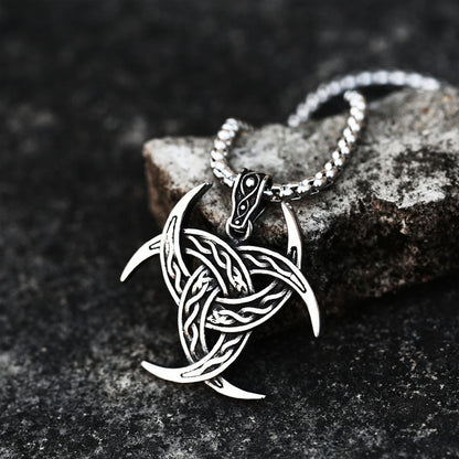 Triquetra Pendant - Stainless Steel Gothic Jewelry by The Nevermore – Unique Gothic Jewelry by Nevermore Lifestyle & Tech | Silver