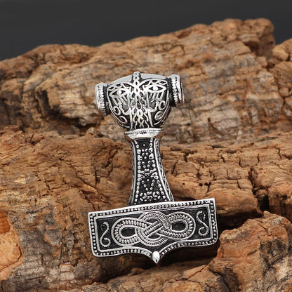 Trond Thor’s Hammer - Titanium Steel Viking Pendant by The Nevermore – Unique Gothic Jewelry by Nevermore Lifestyle & Tech | Pendant
