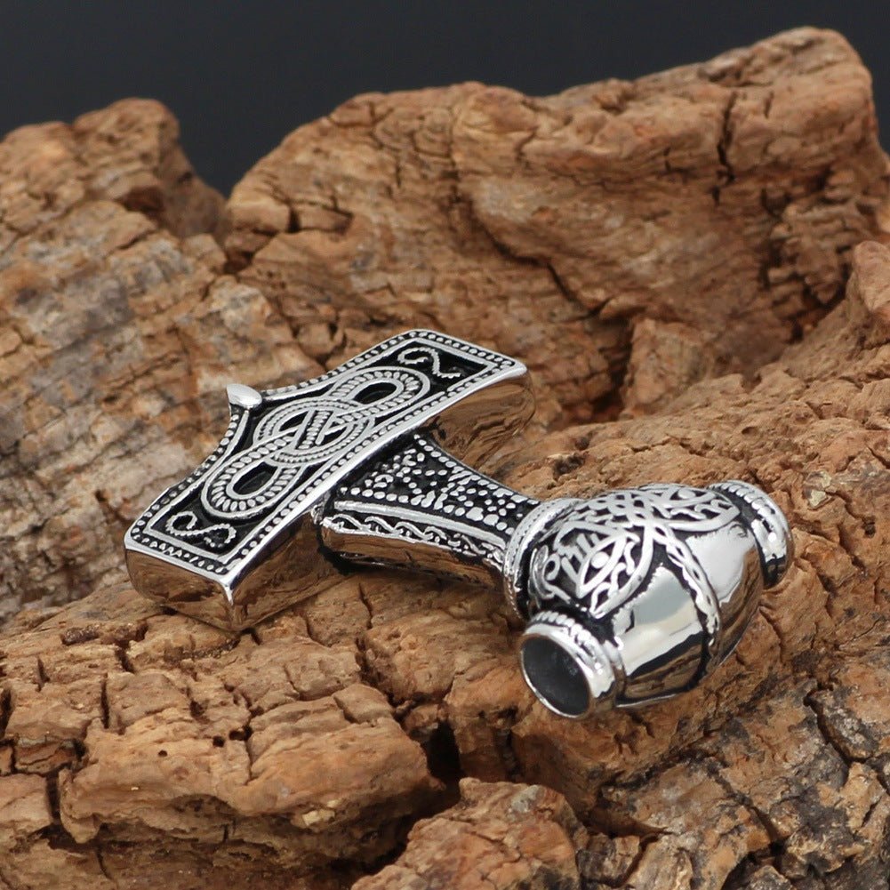 Trond Thor’s Hammer - Titanium Steel Viking Pendant by The Nevermore – Unique Gothic Jewelry by Nevermore Lifestyle & Tech | Pendant