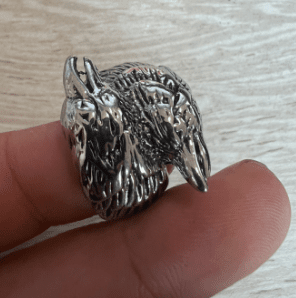 Two Black Crows - The Nevermore Gothic Ring – Unique Gothic Rings by Nevermore Lifestyle & Tech | 10 number Silver