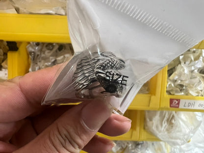 Two Black Crows - The Nevermore Gothic Ring – Unique Gothic Rings by Nevermore Lifestyle & Tech | 10 number Silver