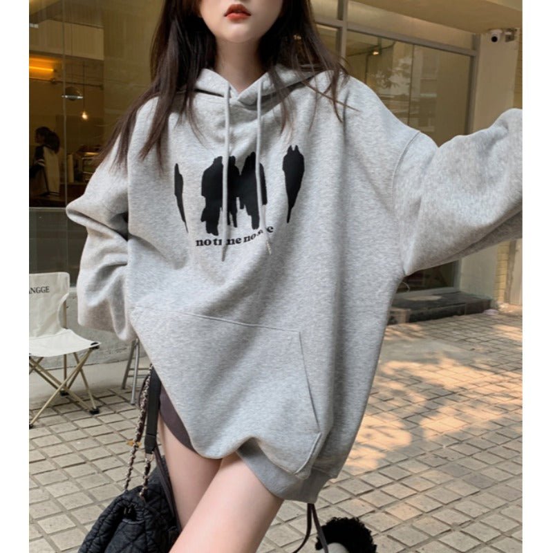 Urban Ease - The Nevermore Women's Loose Hooded Sweatshirt – Unique Hoodies by Nevermore Lifestyle & Tech | One size Khaki