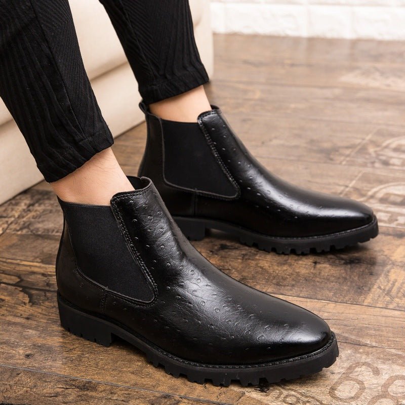 UrbanCraft - PU Leather Low Tube Boots by The Nevermore – Unique Shoes by Nevermore Lifestyle & Tech | 38 Black