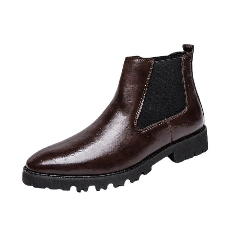 UrbanCraft - PU Leather Low Tube Boots by The Nevermore – Unique Shoes by Nevermore Lifestyle & Tech | 38 Brown