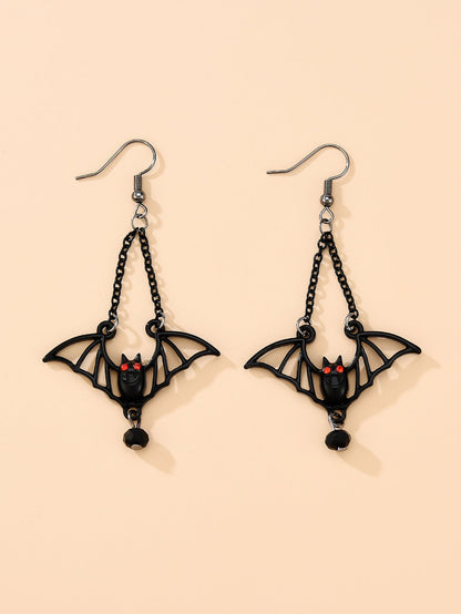 Valentine Balefire Bat - The Nevermore Gothic Earrings – Unique Gothic Jewelry by Nevermore Lifestyle & Tech | As shown