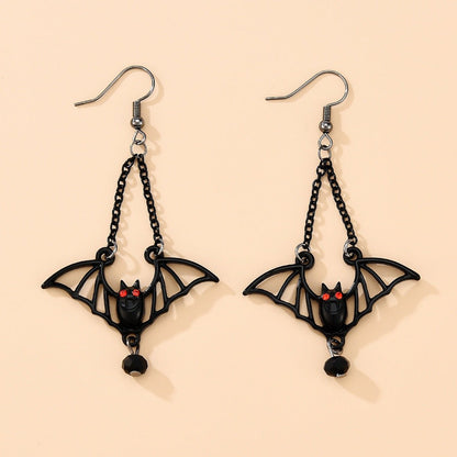 Valentine Balefire Bat - The Nevermore Gothic Earrings – Unique Gothic Jewelry by Nevermore Lifestyle & Tech | As shown