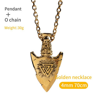 Valhalla's Arrow The Nevermore Gothic Titanium Steel Pendant Necklace