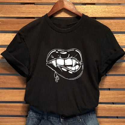 Vampire Black And White - The Nevermore Gothic T-Shirt – Unique Gothic Fashion by Nevermore Lifestyle & Tech | 2XL Black