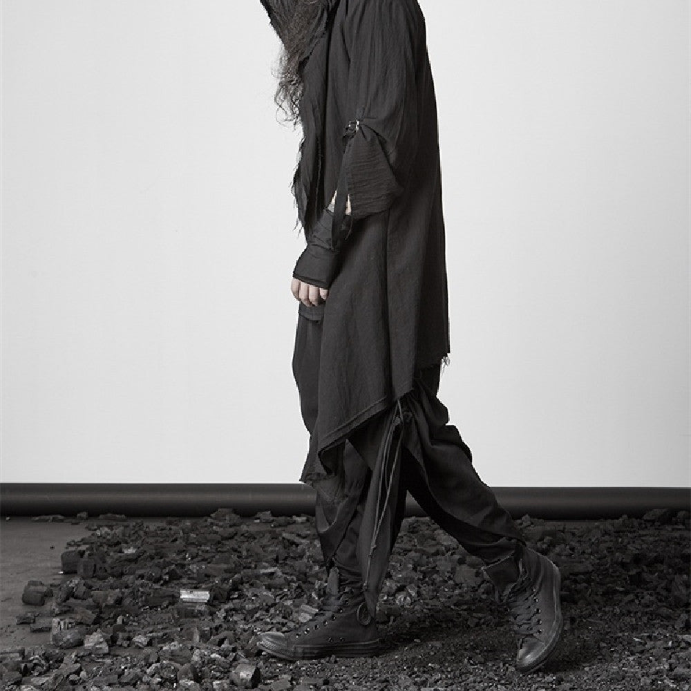 Veloria Dusk – Gothic Cotton Cape by The Nevermore – Unique Gothic Fashion for Men by Nevermore Lifestyle & Tech | 2XL Black