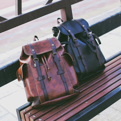 Verdant Charm - Vintage Backpack by The Nevermore – Unique Bags by Nevermore Lifestyle & Tech | Brown