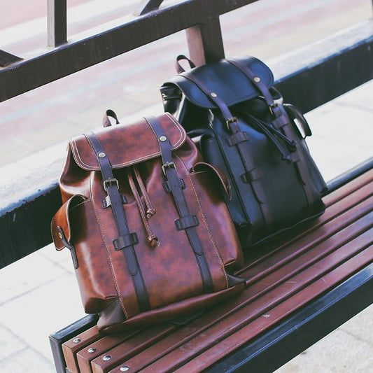 Verdant Charm - Vintage Backpack by The Nevermore – Unique Bags by Nevermore Lifestyle & Tech | Brown