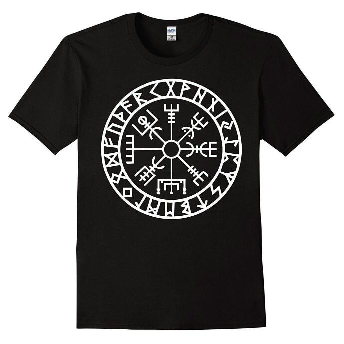 Viking Compass - The Nevermore T-Shirt for Man – Unique T-Shirt by Nevermore Lifestyle & Tech | L Black