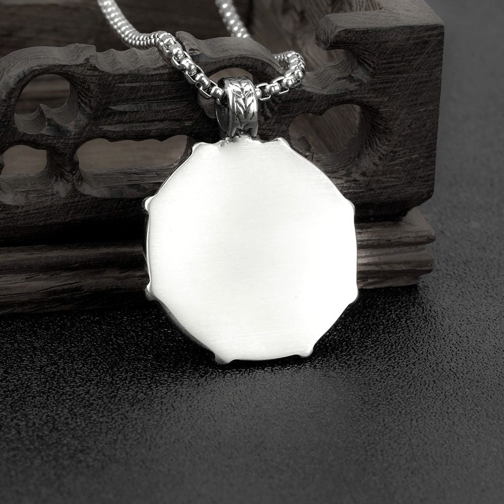Viking Shield - The Nevermore Gothic Pendant Necklace Titanium Steel