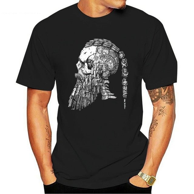 Viking Skull - Cotton Gothic T-Shirt by The Nevermore