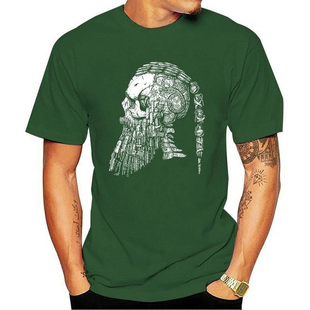 Viking Skull - Cotton Gothic T-Shirt by The Nevermore