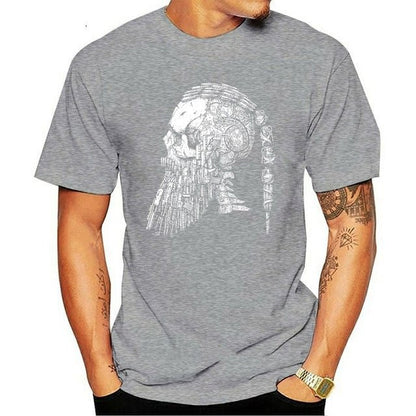 Viking Skull - Cotton Gothic T-Shirt by The Nevermore
