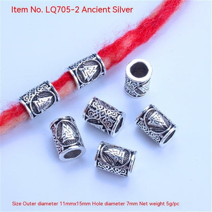 Viking Tress Ornament Ring - The Nevermore Gothic Hair Beard Rings